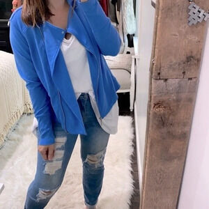 H by Halston blue jacket size 18W